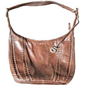 Brighton Dark Brown Hobo Shoulder Bag #D609728